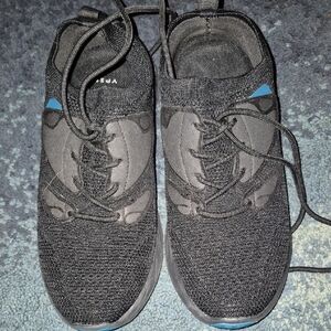 Women's Black and Blue Athletic Shoes